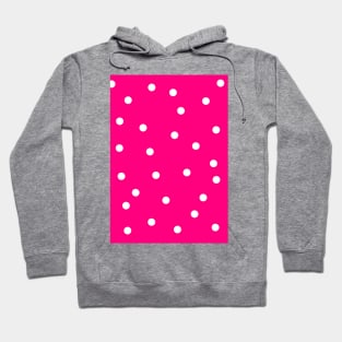 Polka Dots | Polka Dot Pink and White | Artistic Design Hoodie